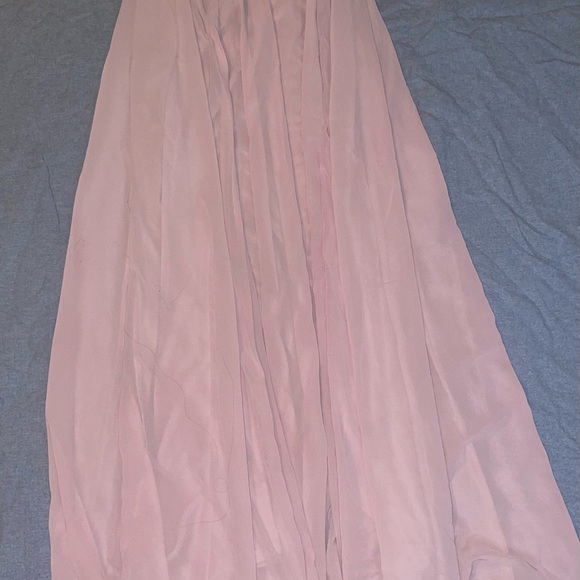 Pink Floor Length Chiffon Skirt - Picture 2 of 3